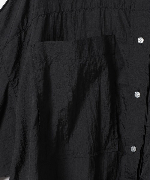 HEREIAM（ヘレイアム）の「【HEREIAM】撥水／フォグシアーオーバーシャツ（シャツ/ブラウス・レディース・ホワイト/ブラック・FREE）」の14枚目の写真