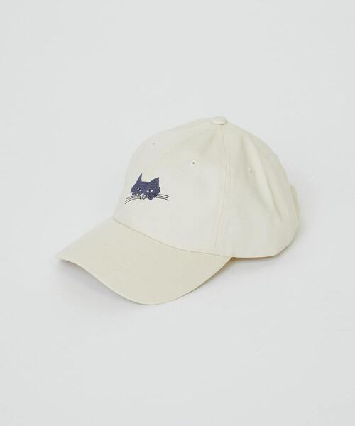 LOISIR（ロワズィール）の「ペロネコキャップ（キャップ・レディース・アイボリー/チャコールグレー・FREE）」の2枚目の写真