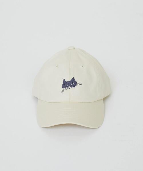 LOISIR（ロワズィール）の「ペロネコキャップ（キャップ・レディース・アイボリー/チャコールグレー・FREE）」の6枚目の写真