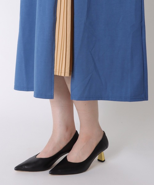 Three Four Time(スリーフォータイム)の「『2枚セット』サイドスリットワンピース×プリーツワンピース(ワンピース・レディース・ブラック/ブルー/グリーン・FREE)」の16枚目の写真