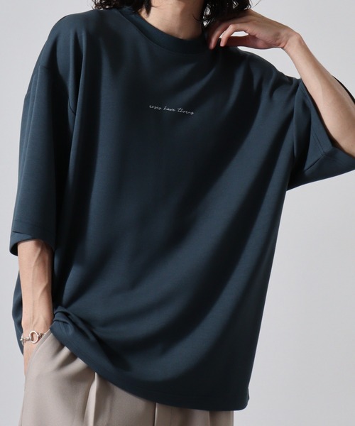 FUNALIVE(ファンアライブ)の「WS select 接触冷感クールポンチ オーバーサイズTシャツ(Tシャツ/カットソー・メンズ・ホワイト系その他/ブラック系その他/ブルーグリーン/ブラック/グレイッシュベージュ/ホワイト・M/L)」の6枚目の写真
