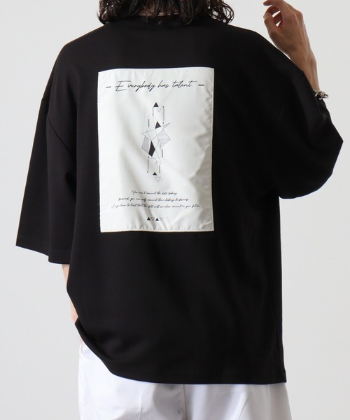 FUNALIVE(ファンアライブ)の「WS select 接触冷感クールポンチ オーバーサイズTシャツ(Tシャツ/カットソー・メンズ・ホワイト系その他/ブラック系その他/ブルーグリーン/ブラック/グレイッシュベージュ/ホワイト・M/L)」の4枚目の写真