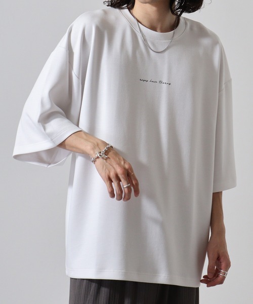 FUNALIVE(ファンアライブ)の「WS select 接触冷感クールポンチ オーバーサイズTシャツ(Tシャツ/カットソー・メンズ・ホワイト系その他/ブラック系その他/ブルーグリーン/ブラック/グレイッシュベージュ/ホワイト・M/L)」の14枚目の写真