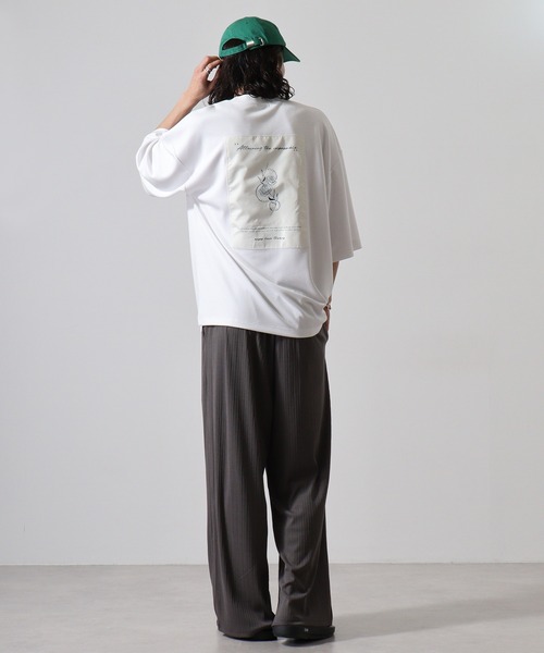 FUNALIVE(ファンアライブ)の「WS select 接触冷感クールポンチ オーバーサイズTシャツ(Tシャツ/カットソー・メンズ・ホワイト系その他/ブラック系その他/ブルーグリーン/ブラック/グレイッシュベージュ/ホワイト・M/L)」の18枚目の写真