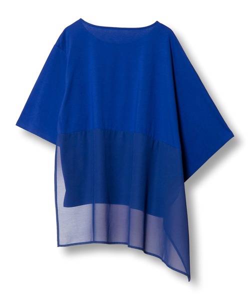 OSMOSIS(オズモーシス)の「バックシフォン切替Tシャツ(Tシャツ/カットソー・レディース・ブラック/ホワイト/ブルー・ONE SIZE)」の21枚目の写真