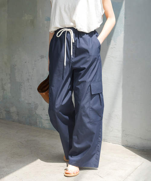 Spick and Span バックサテンイージーカーゴパンツ Spick and Span 未