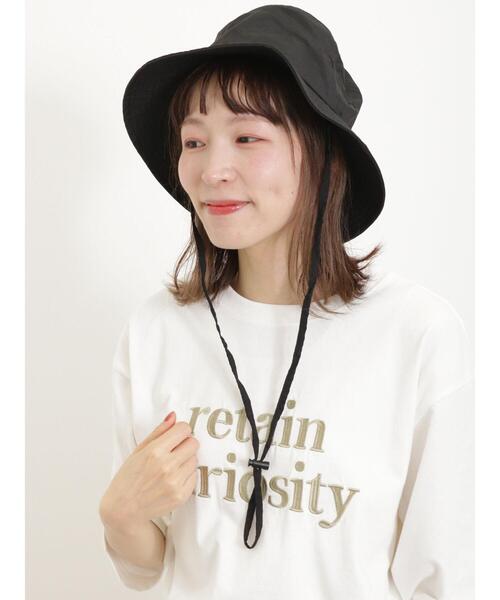 Samansa Mos2（サマンサ モスモス）の「【マルチファンクション】被る日傘ハット（ハット・レディース・ベージュ/ブラック・F）」の5枚目の写真