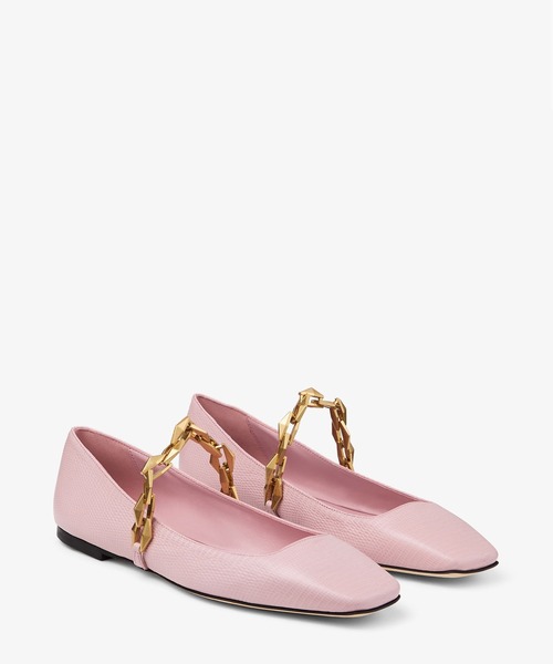 JIMMY CHOO（ジミーチュウ）の「DIAMOND TILDA FLAT（バレエシューズ・レディース・ピンク・37/36/38）」の5枚目の写真