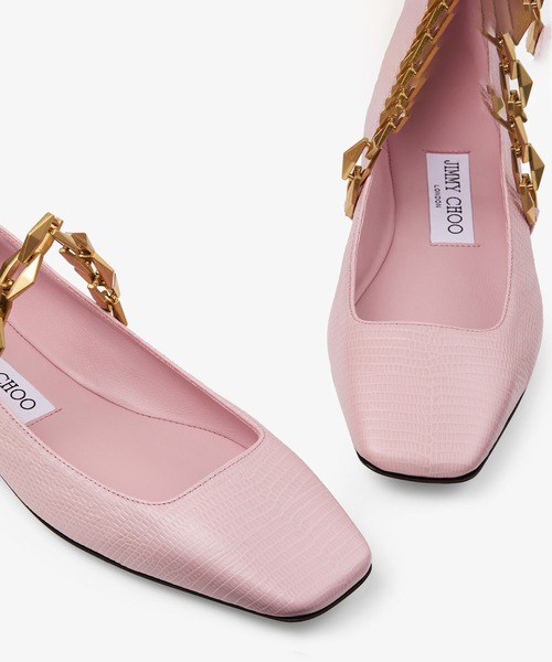 JIMMY CHOO（ジミーチュウ）の「DIAMOND TILDA FLAT（バレエシューズ・レディース・ピンク・37/36/38）」の4枚目の写真