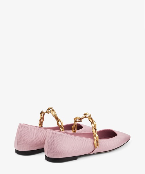 JIMMY CHOO（ジミーチュウ）の「DIAMOND TILDA FLAT（バレエシューズ・レディース・ピンク・37/36/38）」の2枚目の写真