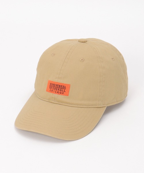 UNIVERSAL OVERALL(ユニバーサルオーバーオール)の「UNIVERSAL OVERALL ユニバーサルオーバーオール ロゴ刺繍ツイルキャップ(キャップ・メンズ・ベージュ/ネイビー/ブラック・FREE)」の1枚目の写真