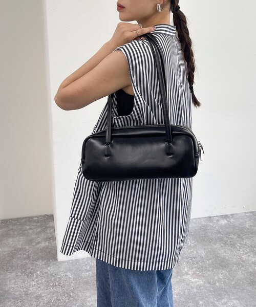 fredy emue（フレディエミュ）の「ミリタリーシャツジレ（ベスト・レディース・オフホワイト/ブルー系その他/ブラック・38）」の8枚目の写真