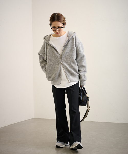 FRAMeWORK（フレームワーク）の「≪追加≫ダブルクロススリットパンツ5（スラックス・レディース・ネイビー/ブラック・36/34/40/38）」の22枚目の写真