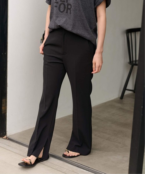 FRAMeWORK（フレームワーク）の「≪追加≫ダブルクロススリットパンツ5（スラックス・レディース・ネイビー/ブラック・36/34/40/38）」の13枚目の写真