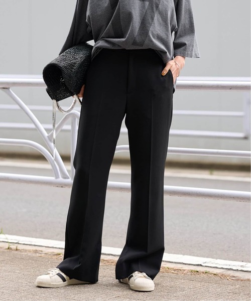 FRAMeWORK（フレームワーク）の「≪追加≫ダブルクロススリットパンツ5（スラックス・レディース・ネイビー/ブラック・36/34/40/38）」の9枚目の写真