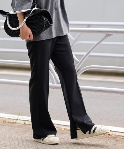 FRAMeWORK（フレームワーク）の「≪追加≫ダブルクロススリットパンツ5（スラックス・レディース・ネイビー/ブラック・36/34/40/38）」の3枚目の写真