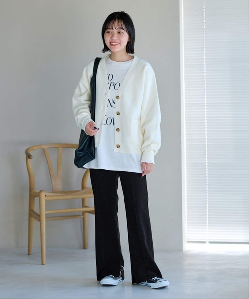 FRAMeWORK（フレームワーク）の「≪追加≫ダブルクロススリットパンツ5（スラックス・レディース・ネイビー/ブラック・36/34/40/38）」の6枚目の写真