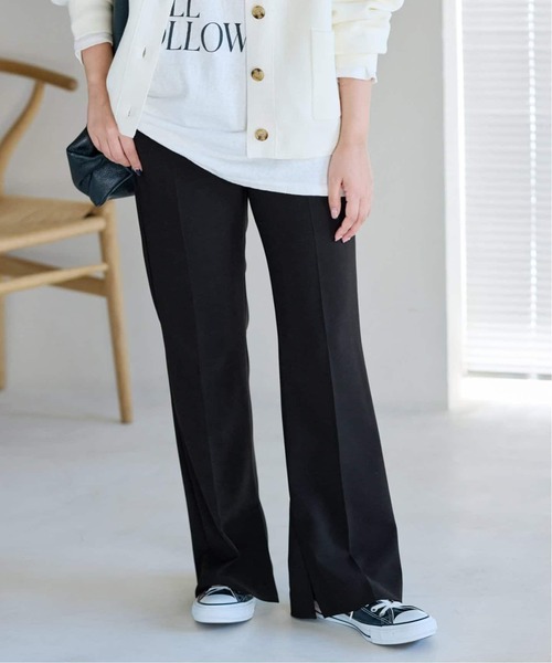 FRAMeWORK（フレームワーク）の「≪追加≫ダブルクロススリットパンツ5（スラックス・レディース・ネイビー/ブラック・36/34/40/38）」の7枚目の写真