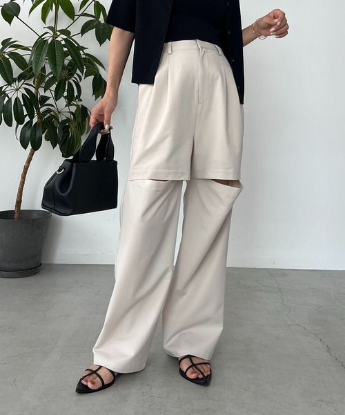 CAPRICIEUX LE'MAGE(カプリシューレマージュ)の「膝スリットパンツ(その他パンツ・レディース・ホワイト系その他/グレー・38/36)」の20枚目の写真