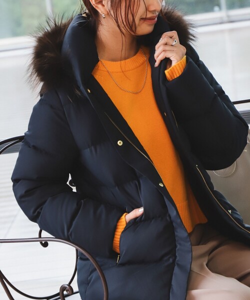 B:MING by BEAMS ブラウン ダウンジャケット M　河田ダウン　新品 河田 ミドル ダウンジャケット（S～L）（ダウンジャケット