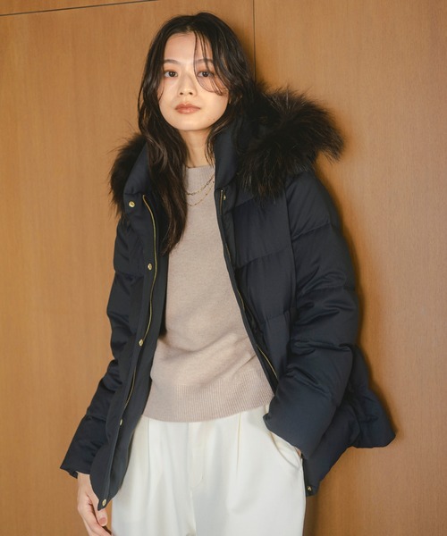 B:MING by BEAMS 河田 ミドル ダウンジャケット M 黒 河田 ミドル ダウンジャケット（S～L）（ダウンジャケット/コート）｜B