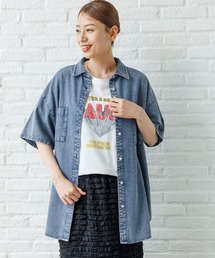 LAKOLE | ケミカルウォッシュシャツ半袖 / 128640(シャツ/ブラウス)