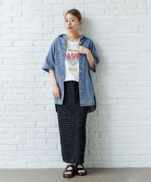 H809◾️アルマーニコレツォーニ　半衿シャツカラーカットソー　ストレッチ H809◾️アルマーニコレツォーニ 半衿シャツカラーカットソー