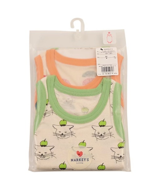 MARKEY'S(マーキーズ)の「2点セット/ノースリーブボディシャツ(肌着・キッズ・マルチ/ライトブルー/オフホワイト・80/70)」の18枚目の写真