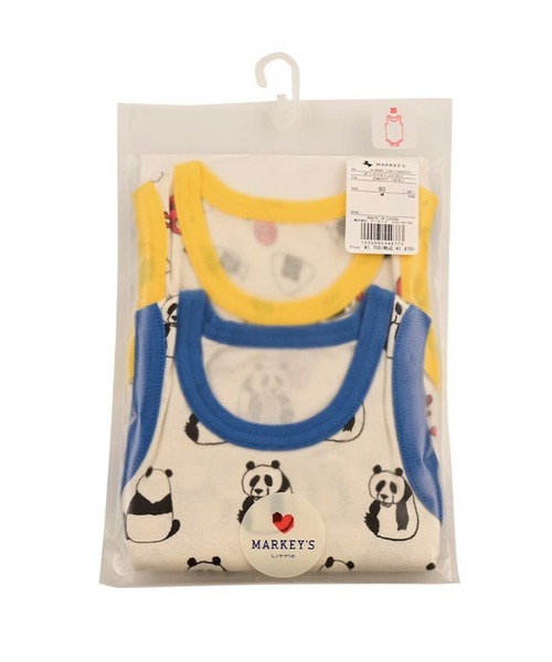 MARKEY'S(マーキーズ)の「2点セット/ノースリーブボディシャツ(肌着・キッズ・マルチ/ライトブルー/オフホワイト・80/70)」の16枚目の写真