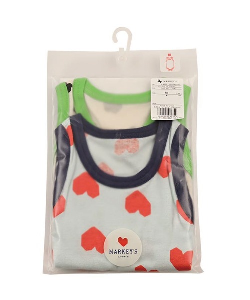 MARKEY'S(マーキーズ)の「2点セット/ノースリーブボディシャツ(肌着・キッズ・マルチ/ライトブルー/オフホワイト・80/70)」の17枚目の写真