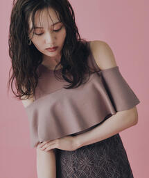 PROPORTION BODY DRESSING | デコルテシアーフレアニット / 1214270706(ニット/セーター)