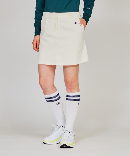 Champion Golf(チャンピオンゴルフ)の「【Champion/チャンピオン】レディース GOLF スカート(スカート・レディース・ネイビー/ブラック/ダークグリーン系/オフホワイト・LARGE/MEDIUM/SMALL)」の1枚目の写真