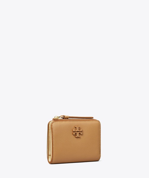 TORY BURCH（トリーバーチ）の「マックグロー バイフォールド ウォレット（財布・レディース・ブラウン/キャメル/ブラック・ONE SIZE）」の2枚目の写真