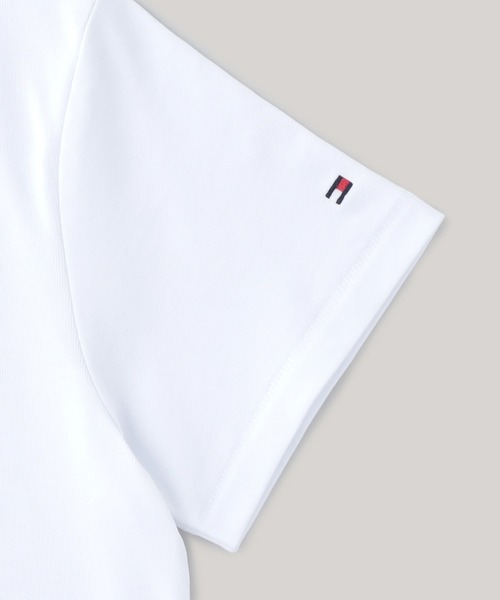 TOMMY HILFIGER(トミーヒルフィガー)の「ニートクルーネックTシャツ(Tシャツ/カットソー・レディース・ホワイト/ネイビー・SMALL/MEDIUM/X-SMALL)」の16枚目の写真