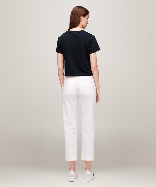 TOMMY HILFIGER(トミーヒルフィガー)の「ニートクルーネックTシャツ(Tシャツ/カットソー・レディース・ホワイト/ネイビー・SMALL/MEDIUM/X-SMALL)」の5枚目の写真
