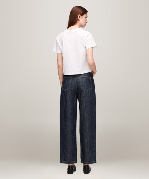 TOMMY HILFIGER(トミーヒルフィガー)の「ニートクルーネックTシャツ(Tシャツ/カットソー・レディース・ホワイト/ネイビー・SMALL/MEDIUM/X-SMALL)」の7枚目の写真