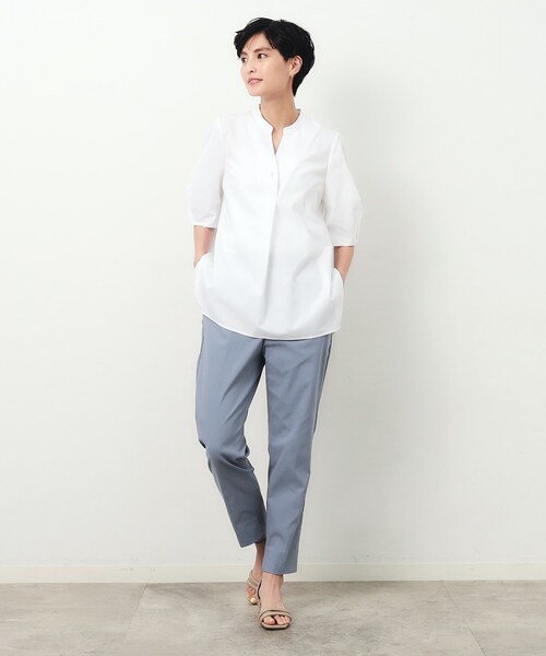 OPAQUE.CLIP(オペークドットクリップ)の「UV クールタッチストレッチテーパードパンツ【洗濯機洗い可/接触冷感】(その他パンツ・レディース・ブラック/ライトベージュ/ライトブルー・36/38/40/42)」の15枚目の写真