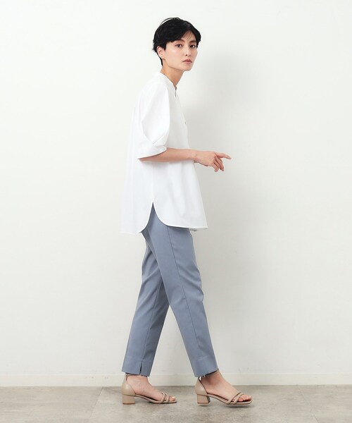 OPAQUE.CLIP(オペークドットクリップ)の「UV クールタッチストレッチテーパードパンツ【洗濯機洗い可/接触冷感】(その他パンツ・レディース・ブラック/ライトベージュ/ライトブルー・36/38/40/42)」の16枚目の写真