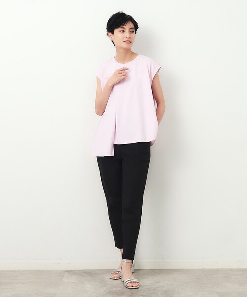 OPAQUE.CLIP(オペークドットクリップ)の「UV クールタッチストレッチテーパードパンツ【洗濯機洗い可/接触冷感】(その他パンツ・レディース・ブラック/ライトベージュ/ライトブルー・36/38/40/42)」の20枚目の写真