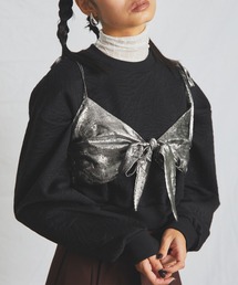 uyu. | Ballet Core Ribbon Bustier /バレエコア リボンミニビスチェ【uyu./ウユ】(キャミソール)