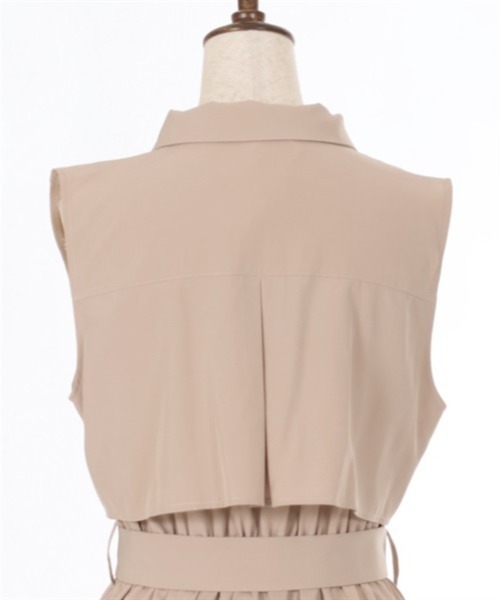 axes femme（アクシーズファム）の「ウエストタックジレワンピース（ワンピース・レディース・ベージュ/ネイビー/カーキ・FREE）」の5枚目の写真