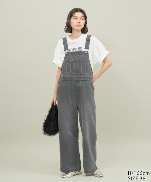 ROPE' PICNIC(ロペピクニック)の「オーバーサイズピグメントロゴプリントTシャツ(Tシャツ/カットソー・レディース・チャコールグレー/オフホワイト・38)」の3枚目の写真