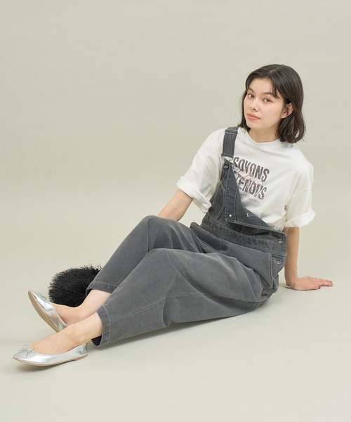 ROPE' PICNIC(ロペピクニック)の「オーバーサイズピグメントロゴプリントTシャツ(Tシャツ/カットソー・レディース・チャコールグレー/オフホワイト・38)」の5枚目の写真