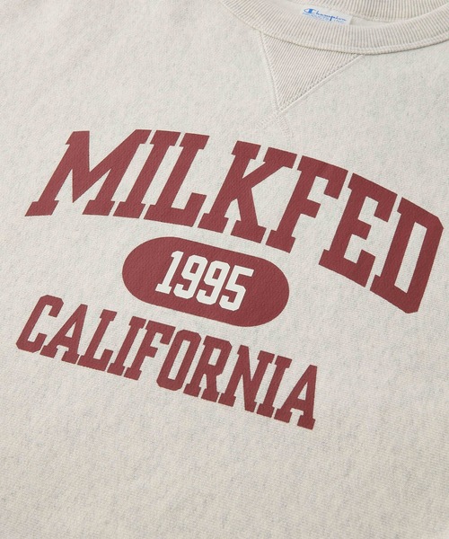 Champion（チャンピオン）の「MILKFED.ⅹCHAMPION SWEAT TOP（スウェット・レディース・ネイビー/オレンジ/チャコール/オートミール・S/M）」の15枚目の写真