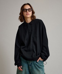 WETTEMPT | WAFFLE LONG POLO SHIRT / ワッフルロングポロシャツ(ポロシャツ)