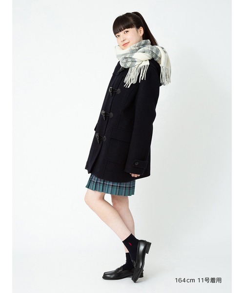 EASTBOY（イーストボーイ）の「マフラー リバーシブル スクール（マフラー・キッズ・アイボリー/杢グレー・F）」の14枚目の写真