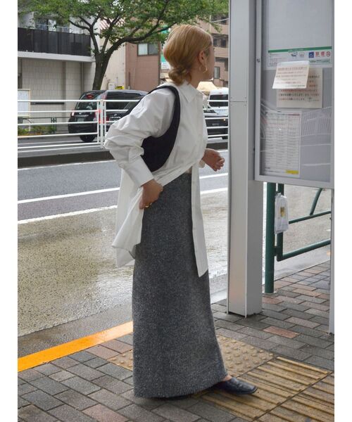 Ungrid（アングリッド）の「ラメニットアイラインスカート（スカート・レディース・シルバー/ブラック・FREE）」の7枚目の写真