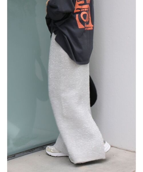 Ungrid（アングリッド）の「ラメニットアイラインスカート（スカート・レディース・シルバー/ブラック・FREE）」の11枚目の写真