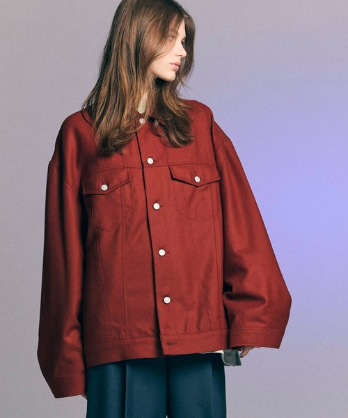 MAISON SPECIAL(メゾンスペシャル)の「《UNISEX》【Italian Dead Stock Fabric】Prime-Over 3rd Jacket/プライムオーバー3rdジャケット 【MAISON SPECIAL/メゾンスペシャル】(ブルゾン・メンズ・ダークブラック/チャコールグレー/ブラック/カーキ/ゴールド/ライトグリーン/キャメル/レッド・1/2)」の6枚目の写真