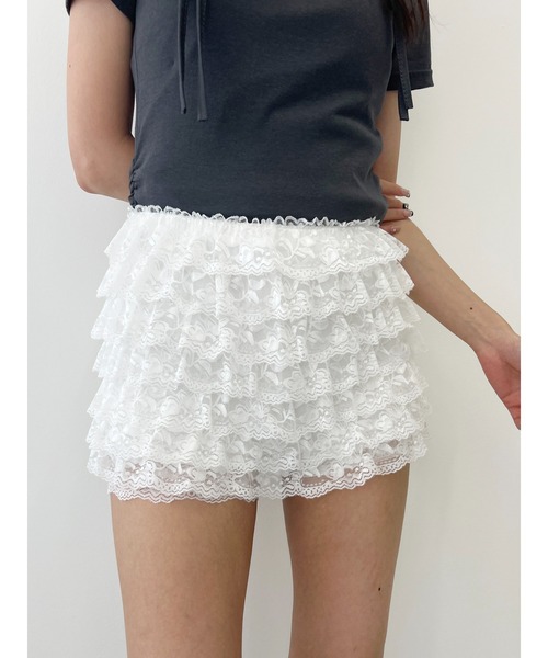 WC(ダブル シー)の「レースピチショートパンツ(その他パンツ・レディース・ブラック/ホワイト・FREE)」の7枚目の写真